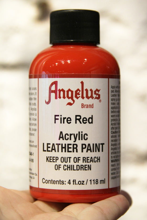 Angelus Acrylic Leather Paint Red 4oz