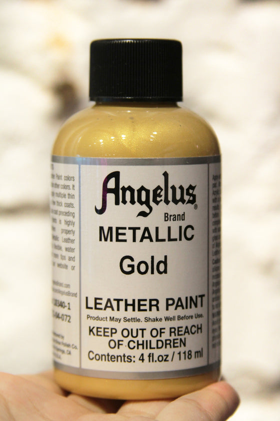 ANGELUS LEATHER PAINT - Gold Shoe Paint 