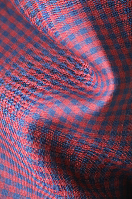 Yarn Dyed Checker Linen CA0007